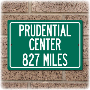 Personalized Highway Distance Sign To: Prudential Center, Home of the New Jersey Devils