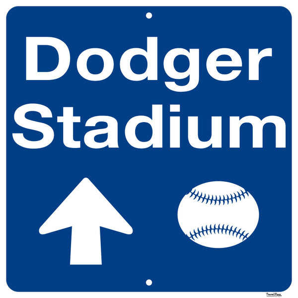 Dodger Stadium Direction Sign, Home of the Los Angeles Dodgers