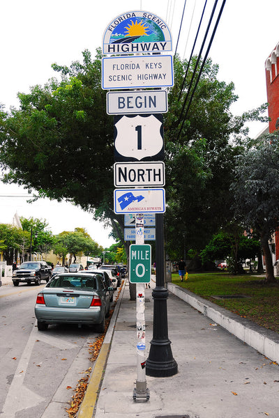 Florida US 1 Begin North Highway Sign