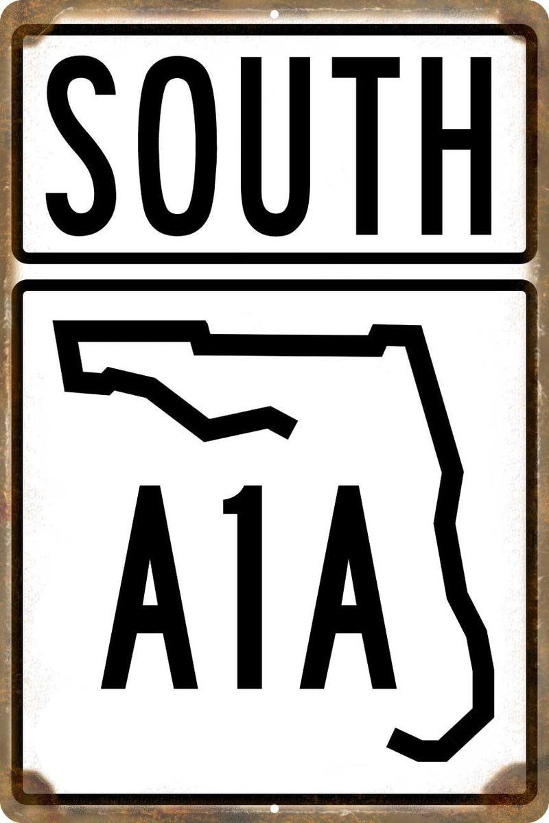 thumbnail image 2 of Florida State Road A1A Sign Sticker – Scenic Historic Coastal Highway, 4x3.2 Inch (Rayd Workshop) 2 of 4