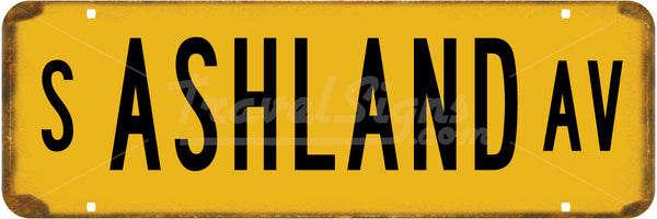 Vintage Chicago Street Signs