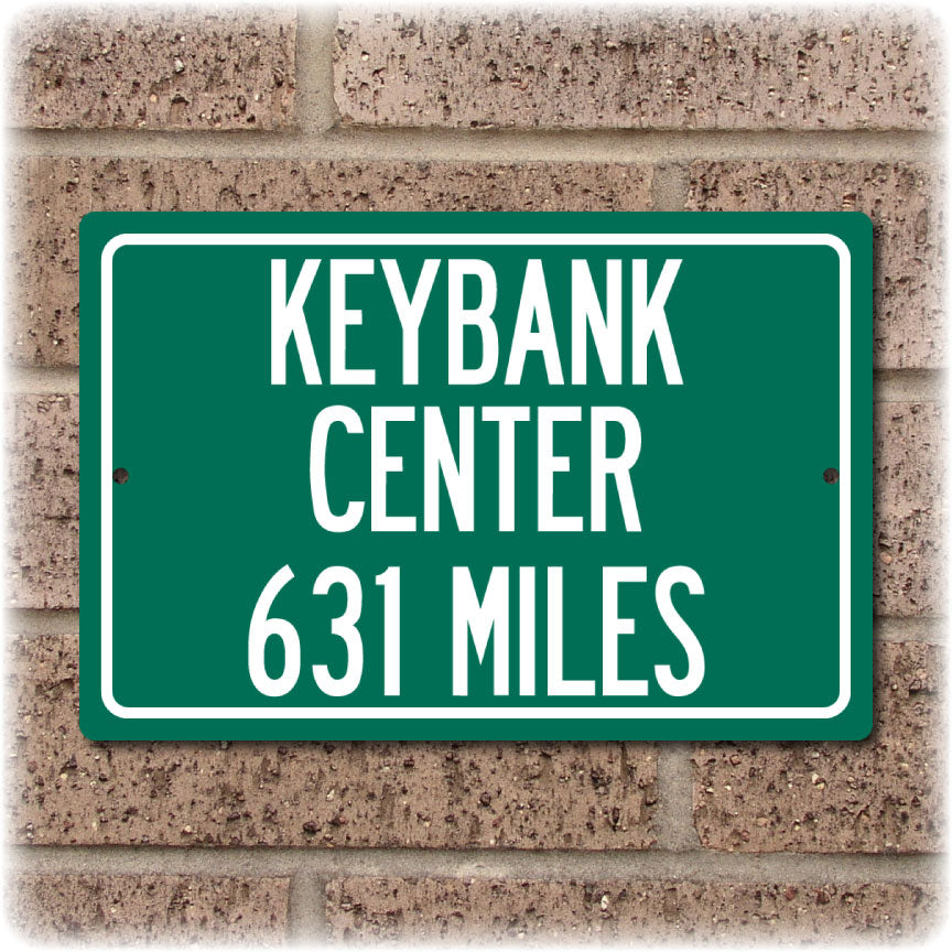 Personalized Highway Distance Sign To: KeyBank Center, Home of the Buffalo Sabres