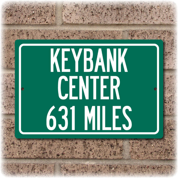 Personalized Highway Distance Sign To: KeyBank Center, Home of the Buffalo Sabres