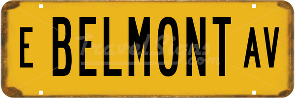 Vintage Chicago Street Signs