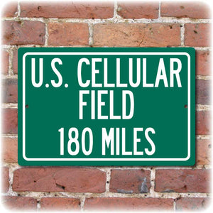 Personalized Highway Distance Sign To: U.S. Cellular Field, Home of the Chicago White Sox