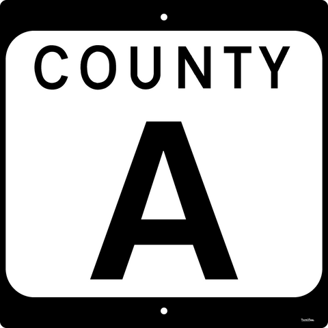 County Letter Highway Signs