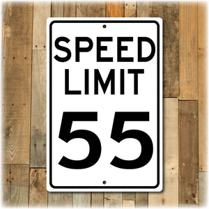 Personalized Speed Limit Street Sign