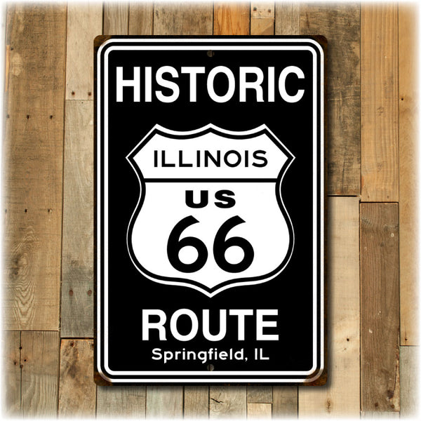 Personalized  Distressed Route 66 Sign