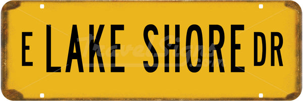 Vintage Chicago Street Signs