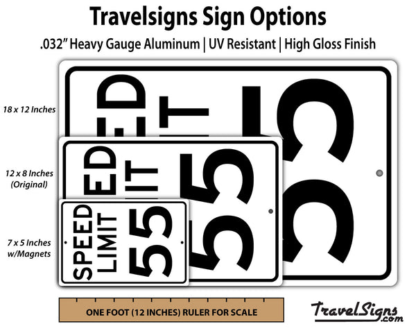 Personalized Speed Limit Street Sign