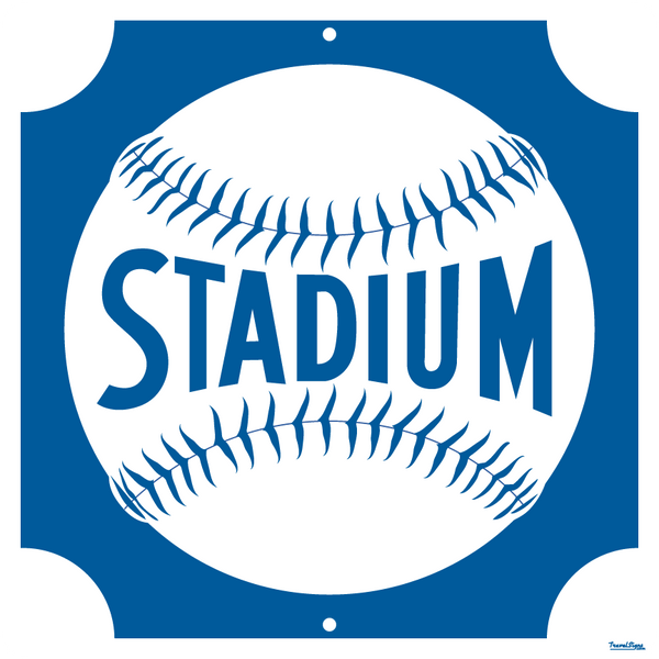 Retro Dodger Stadium Direction Sign