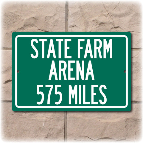 Personalized Highway Distance Sign To: State Farm Arena, Home of the Atlanta Hawks