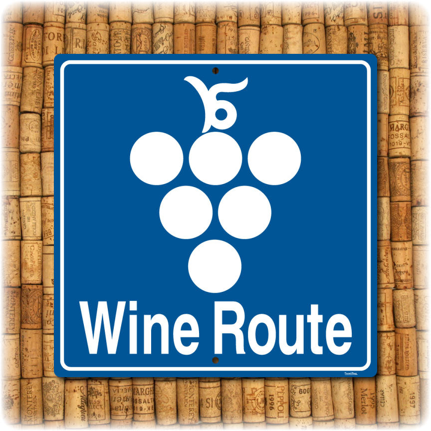 Wine Route Highway Sign