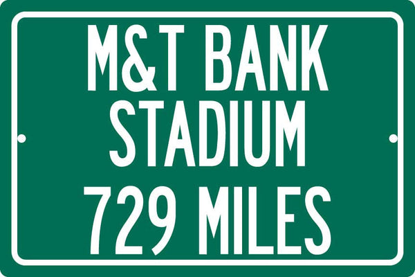 Personalized Highway Distance Sign To: M&T Bank Stadium, Home of the Baltimore Ravens