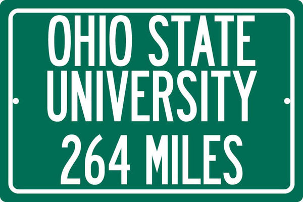 Personalized University Highway Distance Sign - Ohio State