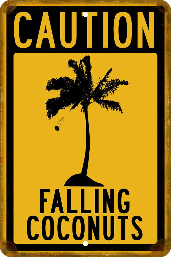 Cornut Sign Caution - Falling Coconuts Sign – Travelsigns