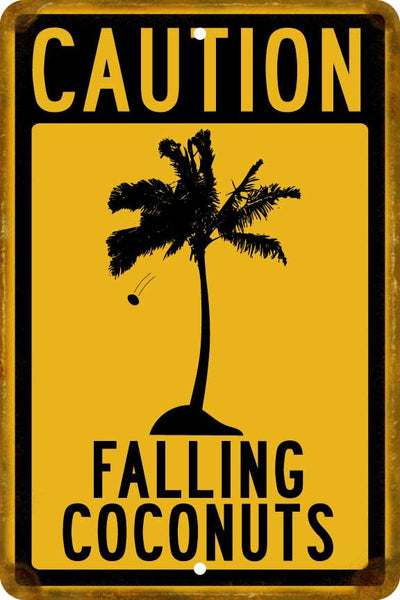 Caution - Falling Coconuts Sign