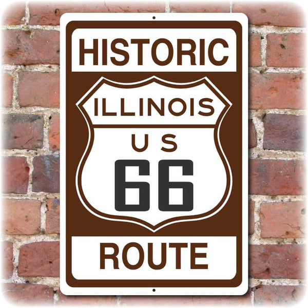 Illinois Historic Route 66 Sign