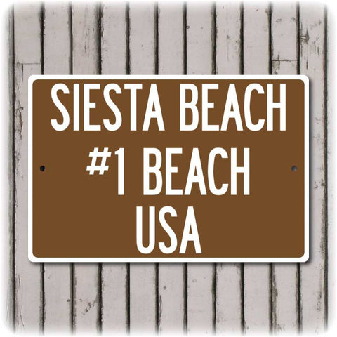 Siesta Key Beach Sign