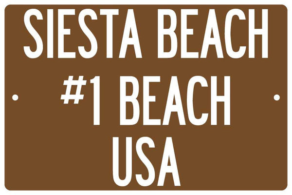 Siesta Key Beach Sign