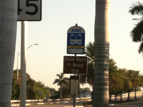 Siesta Key Beach Sign