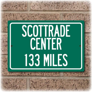 Personalized Highway Distance Sign To: Scottrade Center, Home of the St. Louis Blues