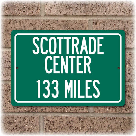 Personalized Highway Distance Sign To: Scottrade Center, Home of the St. Louis Blues