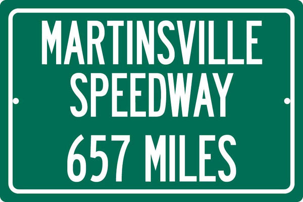 Personalized Highway Distance Sign To: Martinsville Speedway